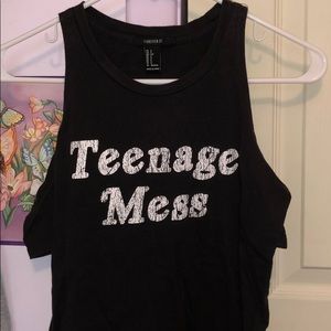 Forever 21 Cold Shoulder T-Shirt